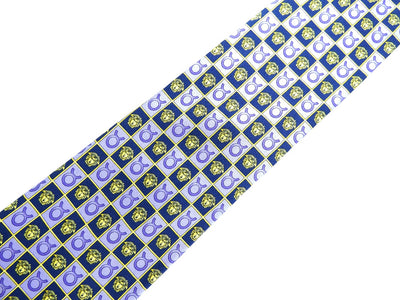 Gianni Versace Taurus Medusa Graphic Silk Tie