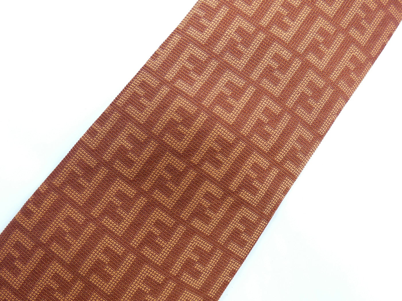 Fendi Graphic Orange FF Monogram Graphic Silk Tie