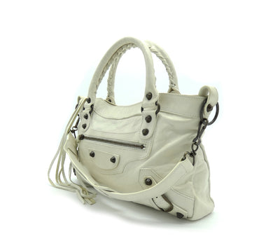 Balenciaga Bone Agneau First 2way Bag