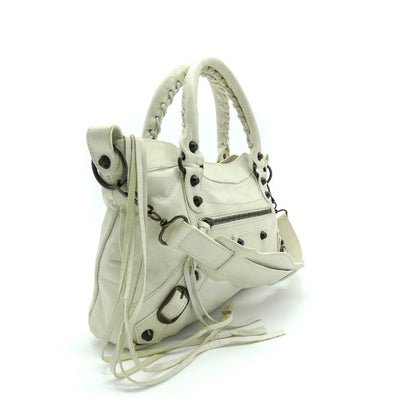 Balenciaga Bone Agneau First 2way Bag