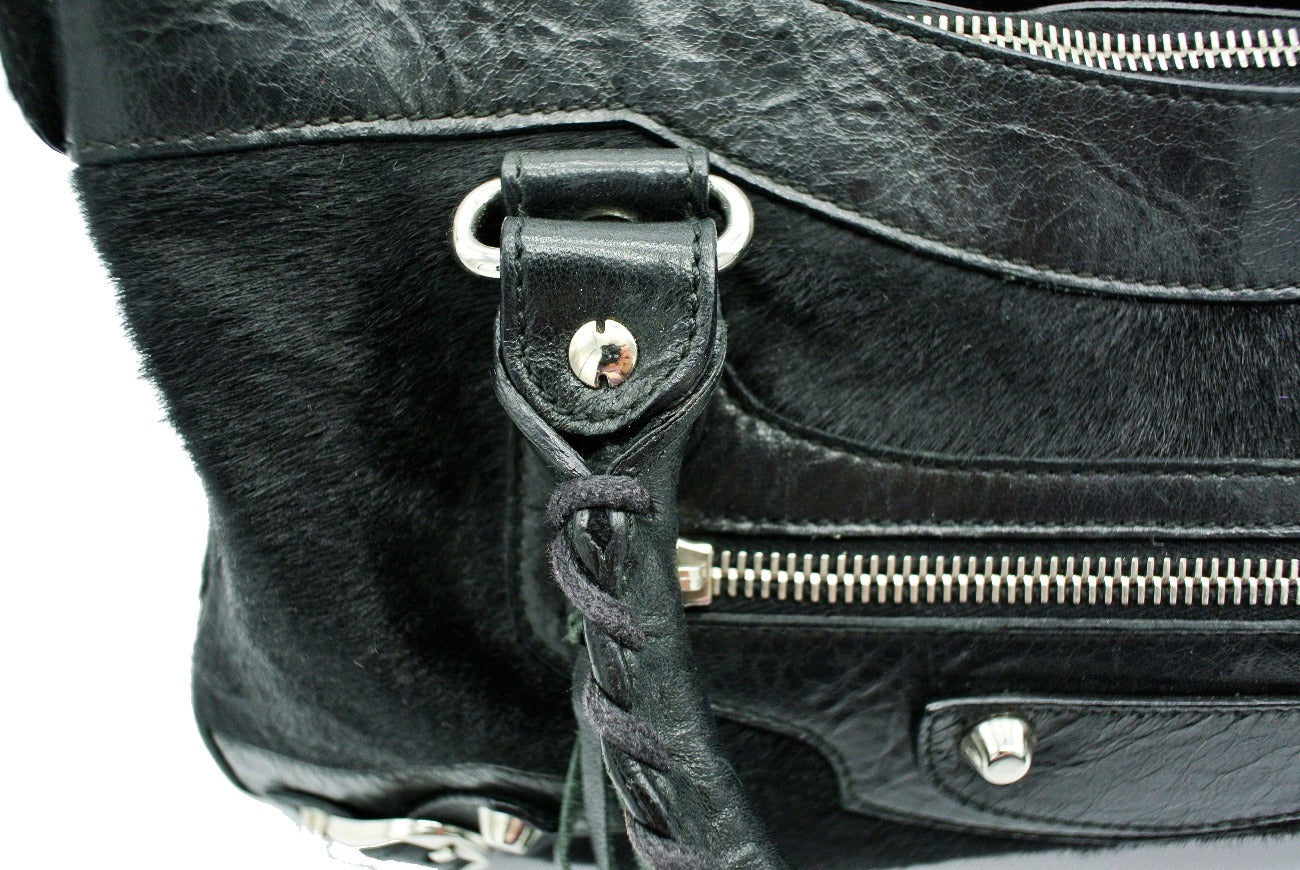 Balenciaga Ink Agneau Classic First 2way Limited Edition Pony Bag