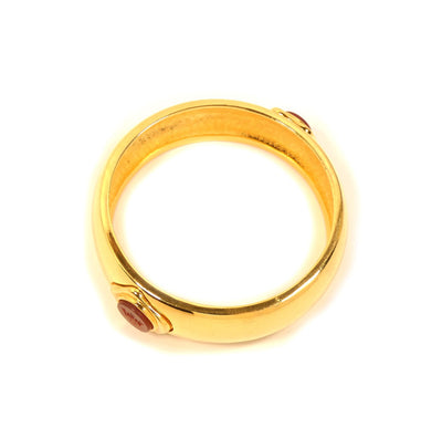 Fendi Gold Tone Crown Bangle Bracelet Fendi