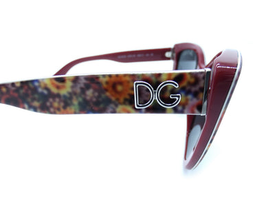 Dolce & Gabbana Mottled Red Floral Sunglasses DG 4216