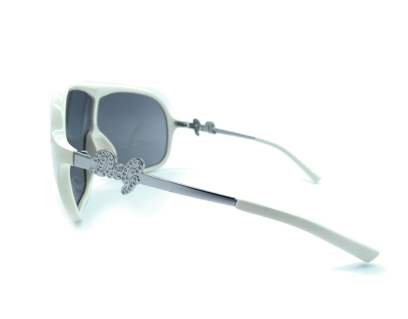 Dolce & Gabbana White Shield Sunglasses DG 8021-B Sunglasses Dolce & Gabbana