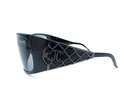 Roberto Cavalli Black Wrap-Around Sunglasses JC197S