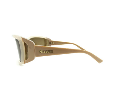 Missoni Vintage Tan and Cream Wrap-around Sunglasses MI57106