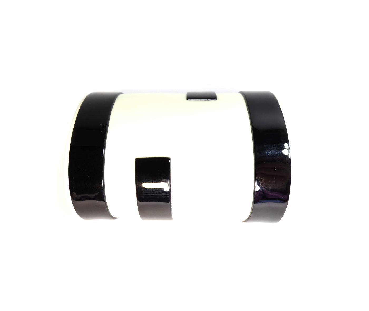 Fendi Black and White Resin FF Cuff