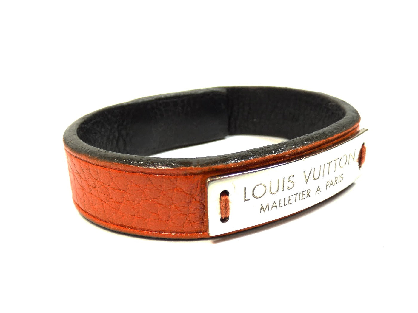Louis Vuitton Pumpkin Leather Nomad Press It Bracelet – Occhi Azzurri