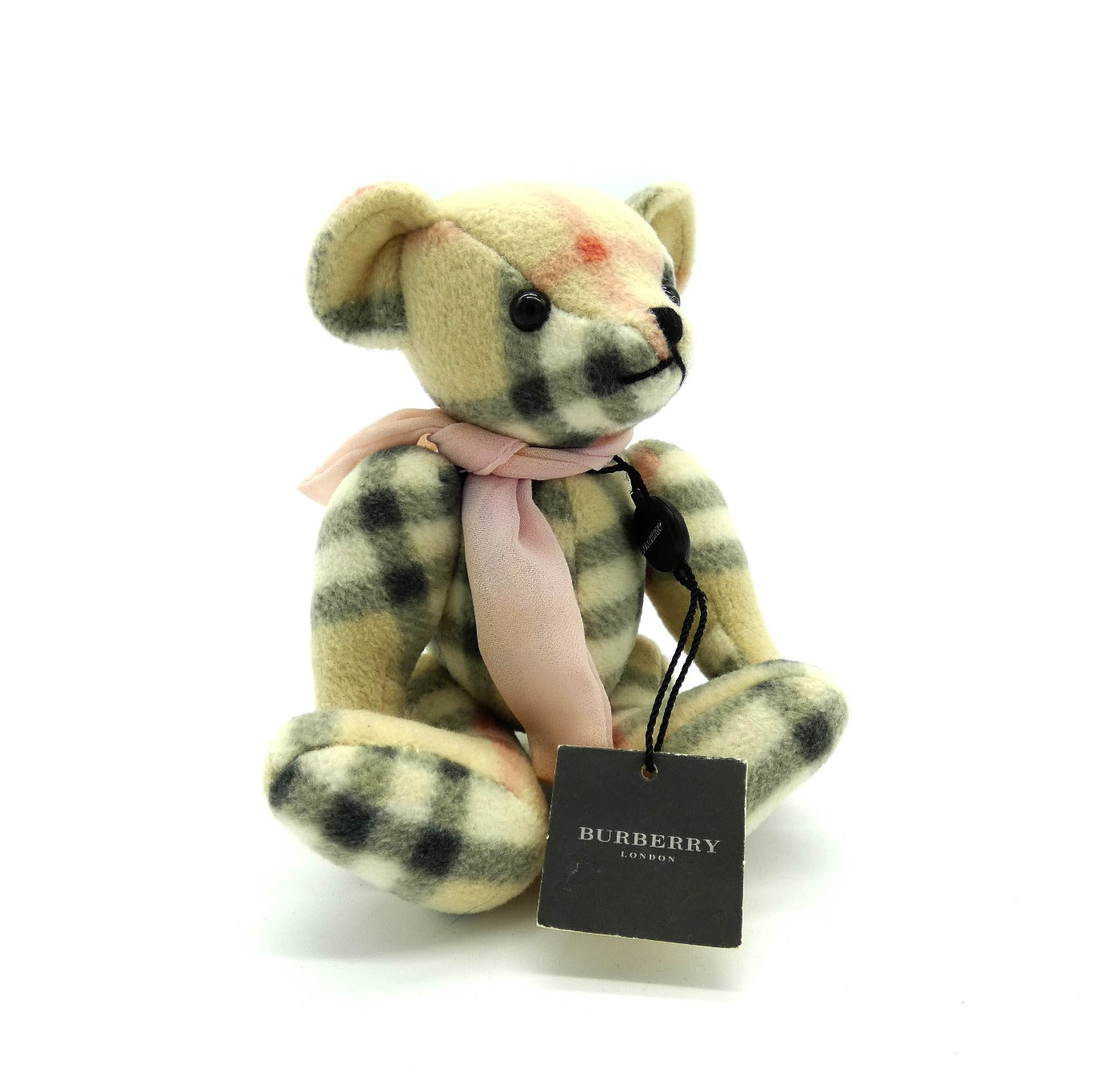 Burberry London Cashmere Jointed Teddy Bear Collectable Burberry