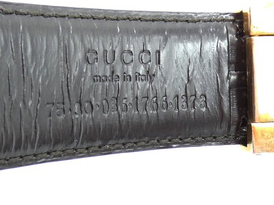 Gucci Vintage Sterling Silver Plated Reversible Belt