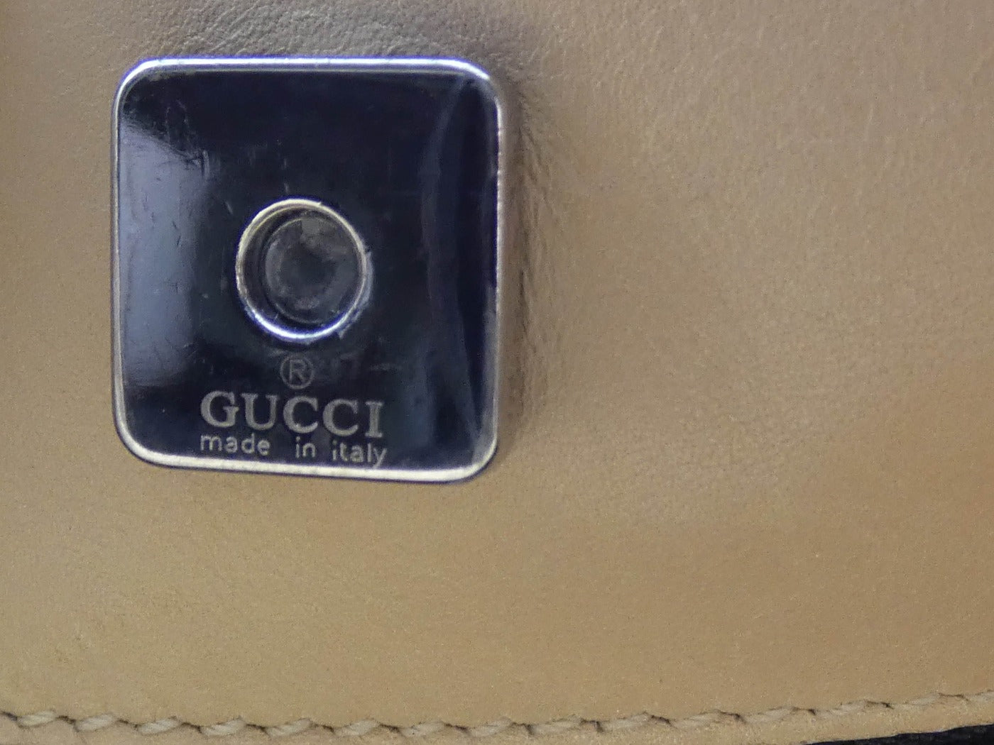 Gucci Tan Leather Slimline Shoulder Bag