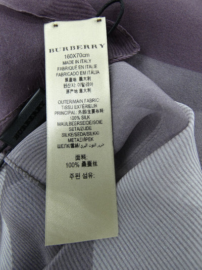 Burberry Silk Giant Nova Check Lilac Scarf Scarf Burberry