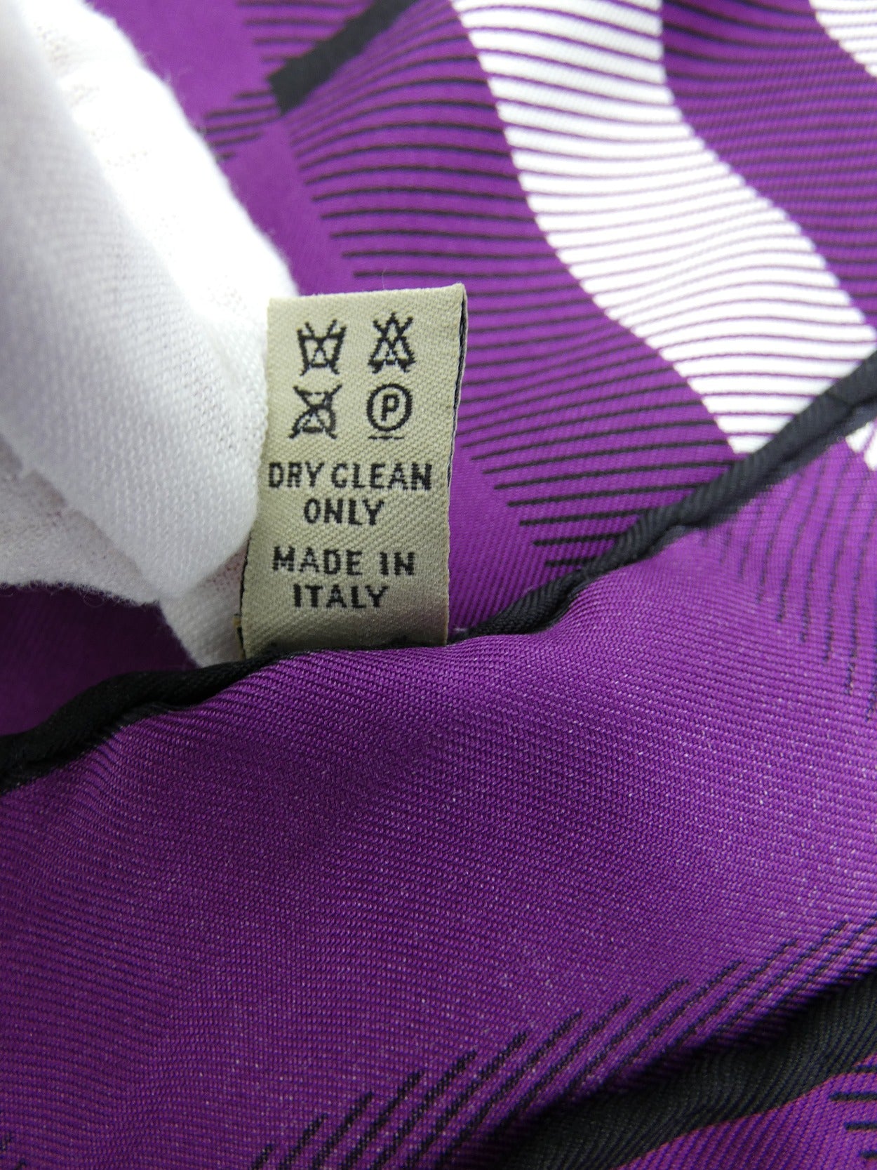 Burberry Silk Classic Nova Check Purple Scarf