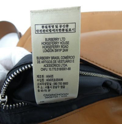 Burberry Brit Dalston Caramel Leather Shoulder Bag