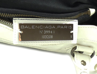 Balenciaga Bone Agneau First 2way Bag