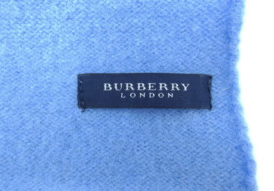 Burberry Lambswool Solid Blue Child's Scarf