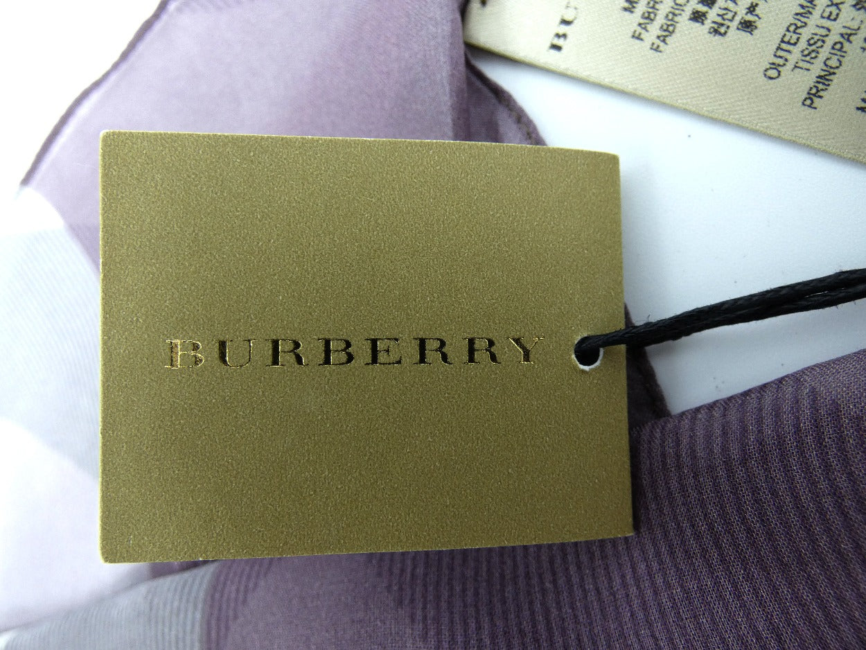 Burberry Silk Giant Nova Check Lilac Scarf Scarf Burberry