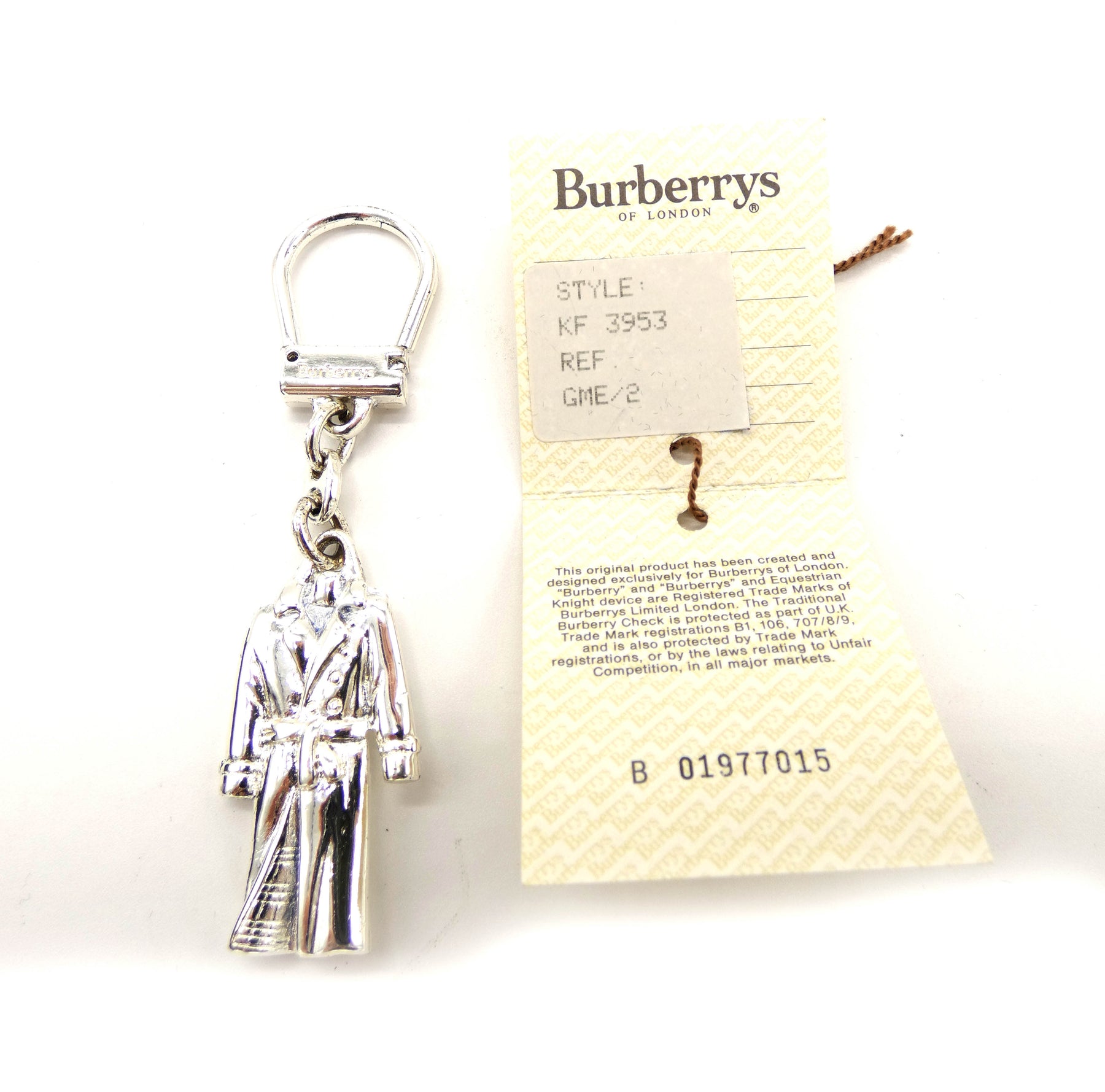 Burberry Silver Vintage Keychains