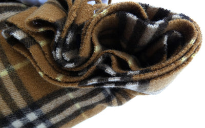 Burberry Lambswool House Check Dark Camel Scarf