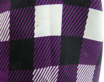 Burberry Silk Classic Nova Check Purple Scarf