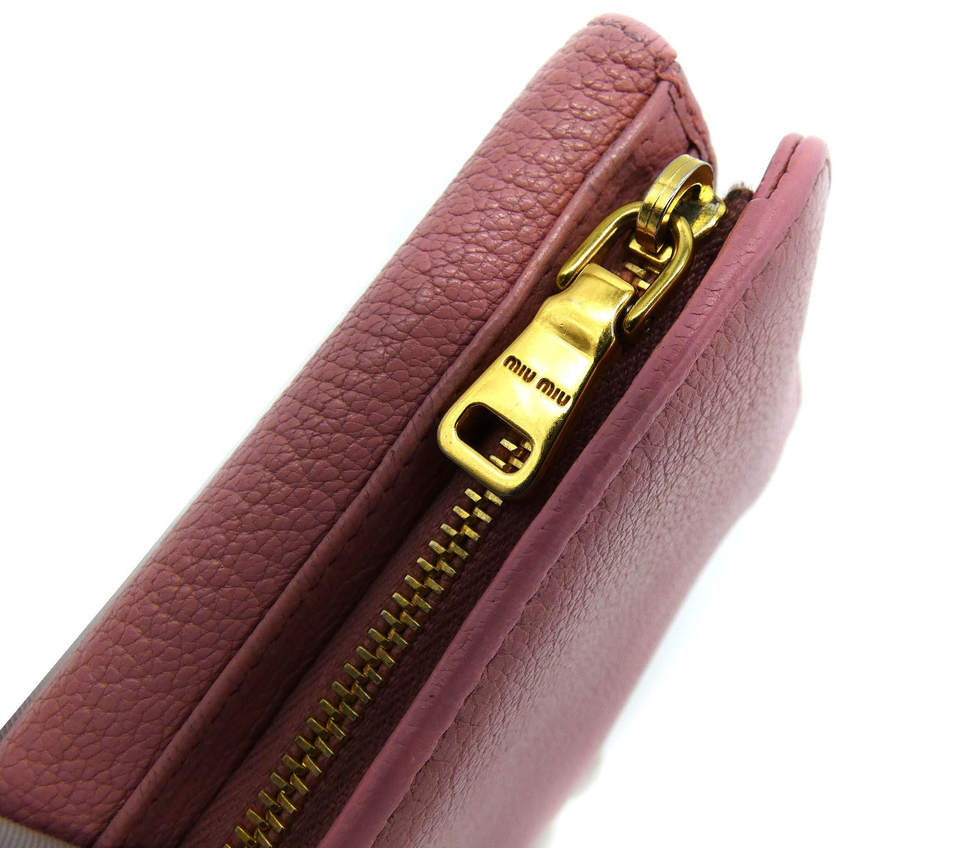 Miu Miu Pink Bi Fold Wallet Wallet Miu Miu