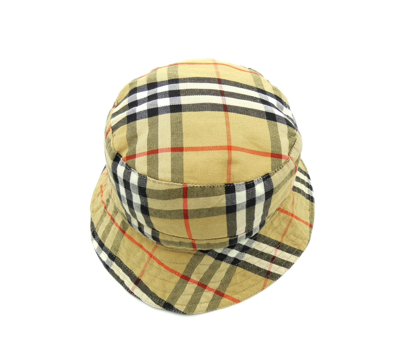 Burberry vintage reversible bucket hat logo nova chek