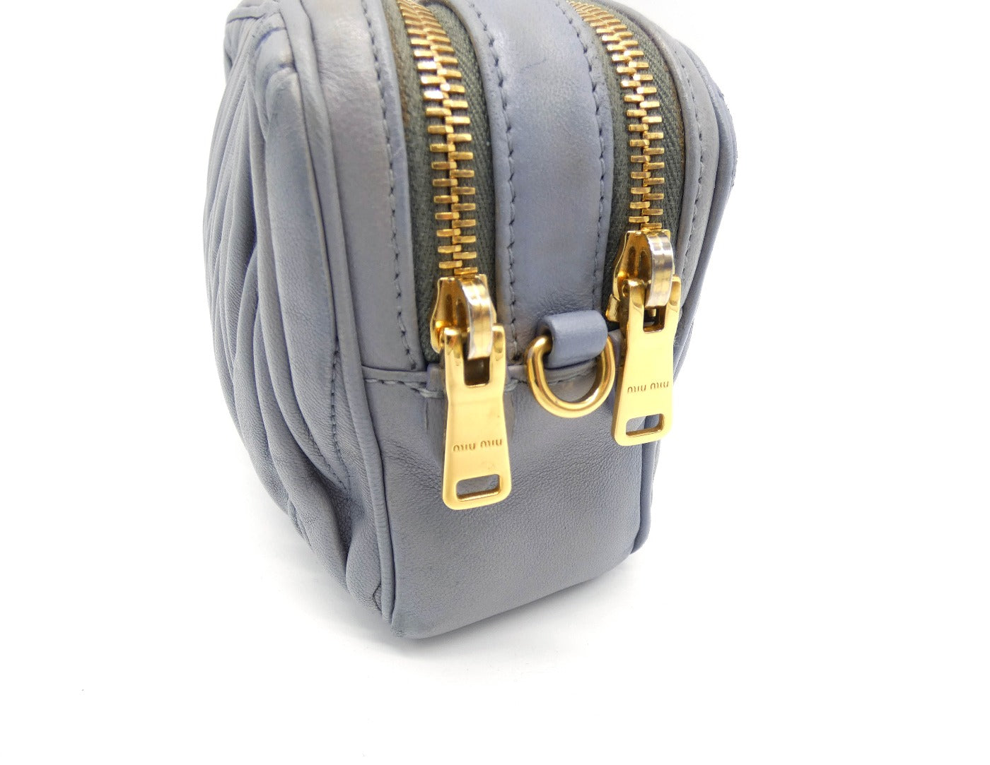 Miu Miu Matelassé Crossbody Double Zip Bag Bag Miu Miu